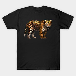 Jaguar in Pixel Form T-Shirt